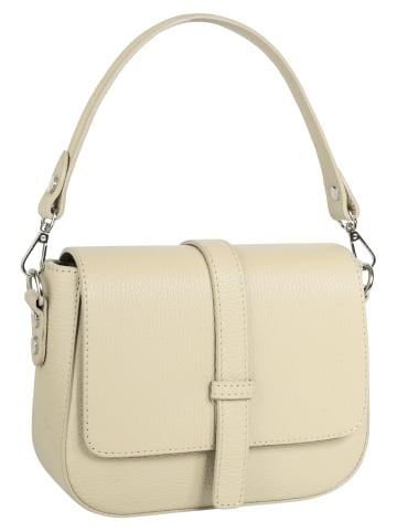 Samantha Look Umhängetasche echt Leder in beige