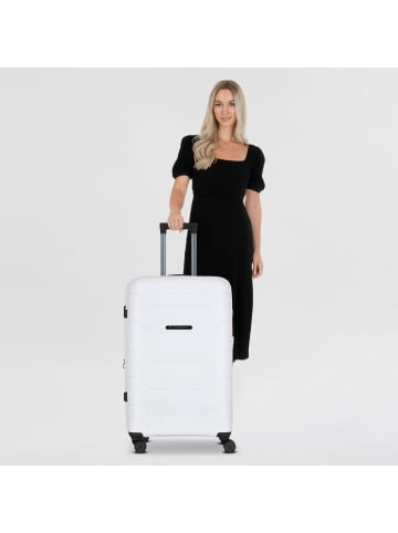 Polestream Strz by Asteroid 4 Rollen Trolley L 74 cm mit Dehnfalte pearl white