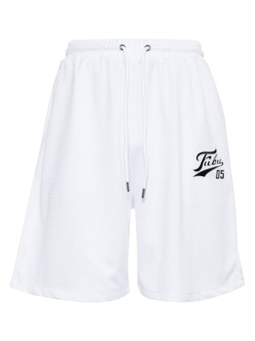FUBU FUBU Mesh-Shorts in white/black