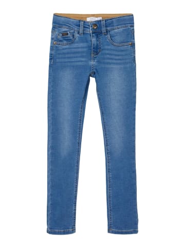 name it Jungen Sweat-Denim Skinny Jeans Medium Blue Denim 152
