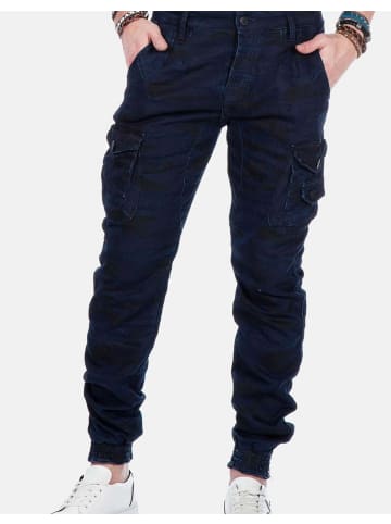 Cipo & Baxx Jeans in BLUE CAMOU