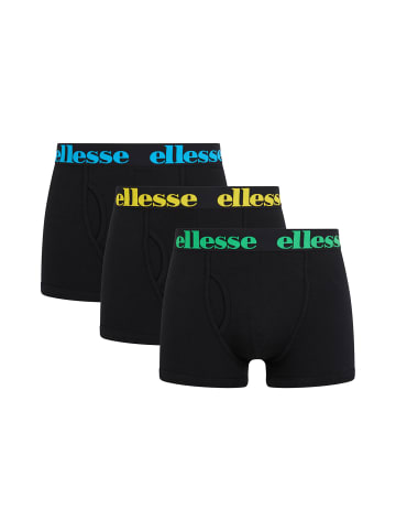 ellesse Boxershort 3er Pack in Schwarz/Bunt