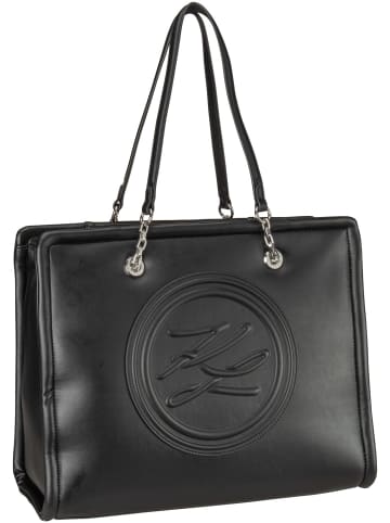 Karl Lagerfeld Shopper K/Autograph Soft LG Tote in Black