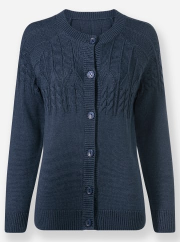 WITT WEIDEN Strickjacke in dunkelblau-meliert