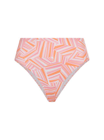 LSCN BY LASCANA Highwaist-Bikini-Hose in rosa bedruckt