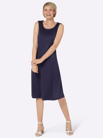 Sieh an! Jerseykleid in marine-bedruckt + marine