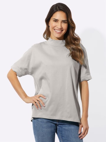 Sieh an! Kurzarm-Shirt in hellgrau