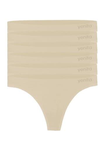 Yenita® 6er Pack Seamless Basic String in skin