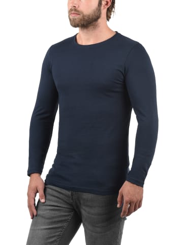 !SOLID Rundhalsshirt in blau