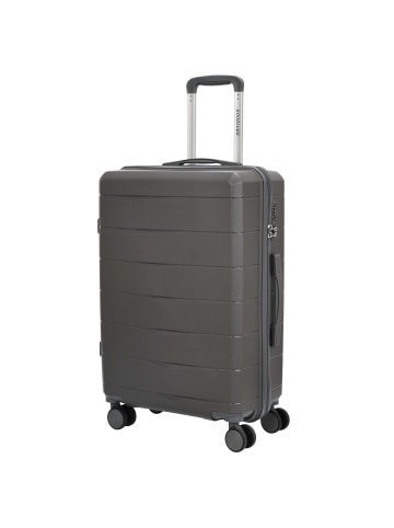 D&N Travel Line 2900 - 4-Rollen-Trolley M 65 cm (mint) in grau