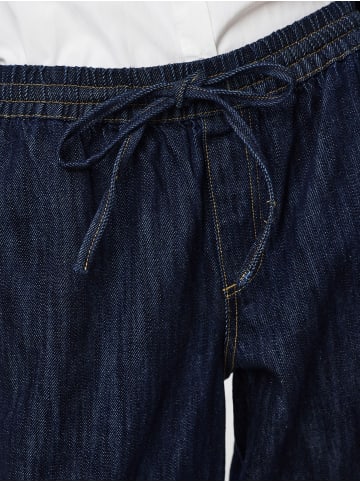 Pieces Wide Fit Jeans in Dark Blue Denim