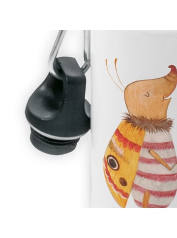 Mr. & Mrs. Panda Trinkflasche Nachtfalter Fähnchen ohne Spruch in Weiß