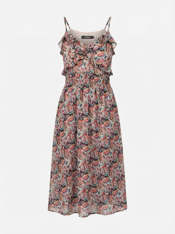 KOROSHI Kleid mit Midi-bedrucktem Träger in bunt