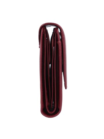 Esquire Viktoria Geldbörse RFID Leder 12 cm rot