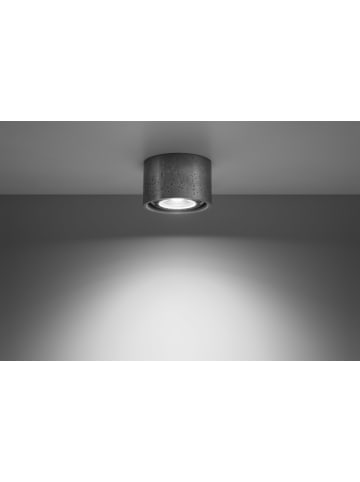 Nice Lamps Deckenleuchte SPATTIO 1 aus Beton rundes Plafond moderne Lampe GU10 NICE LAMPS