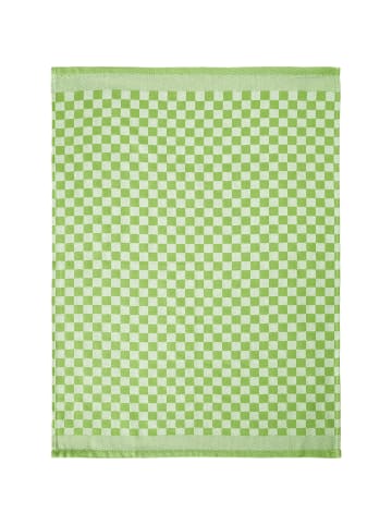 Erwin Müller Baumwolle, Jacquard Geschirrtuch 10er-Pack in grün/grau