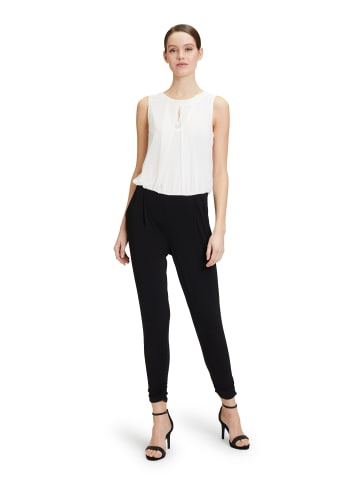 Vera Mont Jumpsuit mit Cut-Outs in Black/Cream