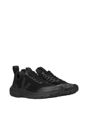 Schwarz Stoff Athletik Sneaker
