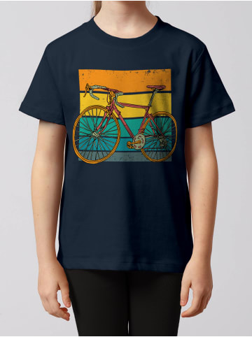 wat? Apparel T-Shirt Retro Bike in Dunkelblau