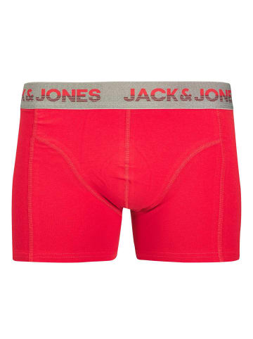 Jack & Jones Boxershort 10er Pack in Rot/Grau/Schwarz