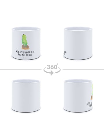 Mr. & Mrs. Panda Blumentopf Schildkröte Pause mit Spruch in Weiß