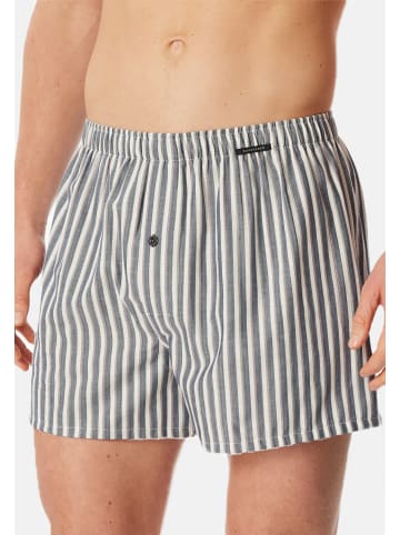 Schiesser Boxershorts Web in Dunkelblau / blau