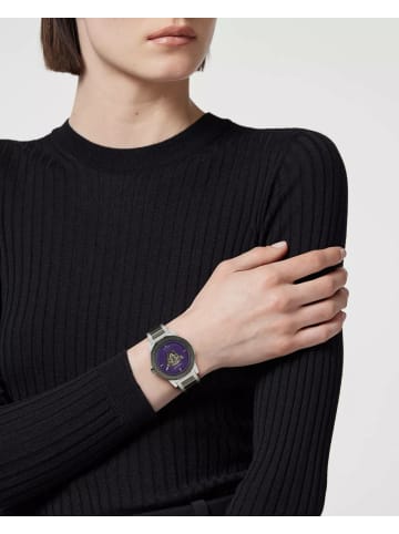 Versace Analoguhr für Damen in silber