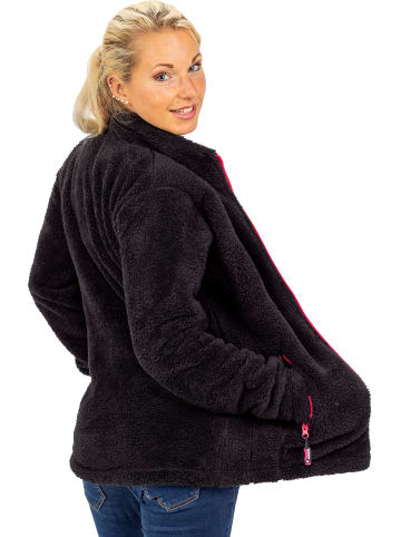 Reichstadt Damen Regular Fit Fleecejacke Kuschelige in Black