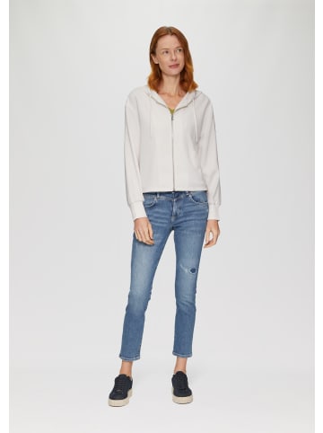 s.Oliver Sweatshirt Jacke langarm in Creme