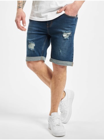 DENIM PROJECT Jeans-Shorts in darkblue destroy