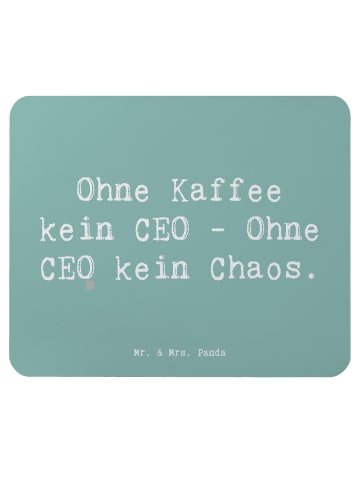 Mr. & Mrs. Panda Mauspad Spruch ZeichenO ohne Chaos mit Spruch in Meeresbrise