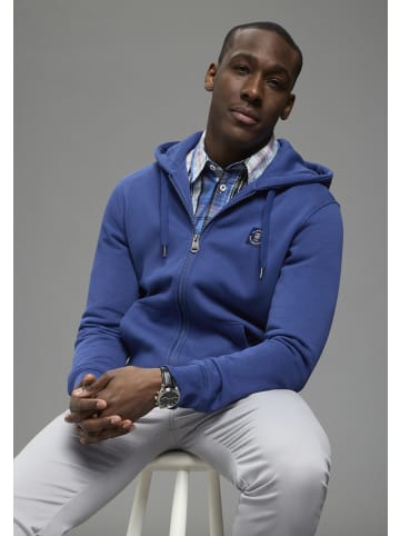 Delmao Kapuzensweatjacke in blau