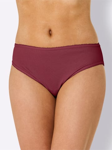 WITT WEIDEN Bikinislip in steingrau + sand + bordeaux