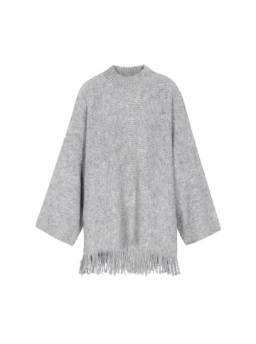 IZIA Women Sweater in light grey melange