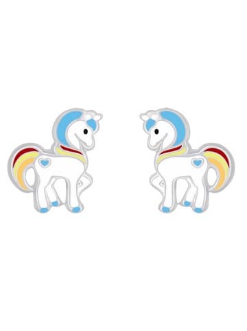 schmuck23 Silber Ohrringe 925 Regenbogen 0,7 cm x 0,8 cm