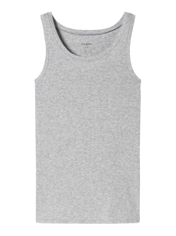 Schiesser Tanktop Pure Rib in grau-mel.