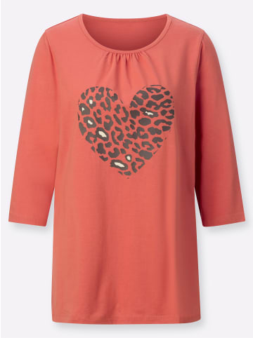 Sieh an! Longshirt in terra-schoko