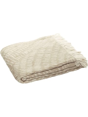 Erwin Müller Baumwollmischung Plaid Novaro in beige