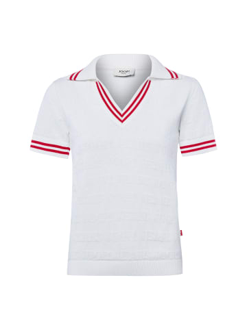 JOOP! Strick-Poloshirt Kalena in weiß rot
