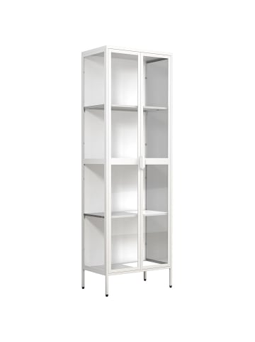 ebuy24 Vitrinenschrank FlokaXXL weiß Weiß 60 x 35 cm