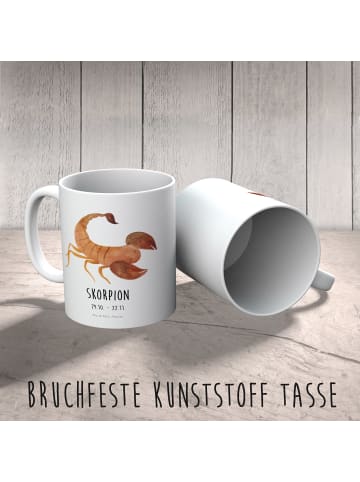 Mr. & Mrs. Panda Tasse Sternzeichen Skorpion Classic mit Spruch in Weiß