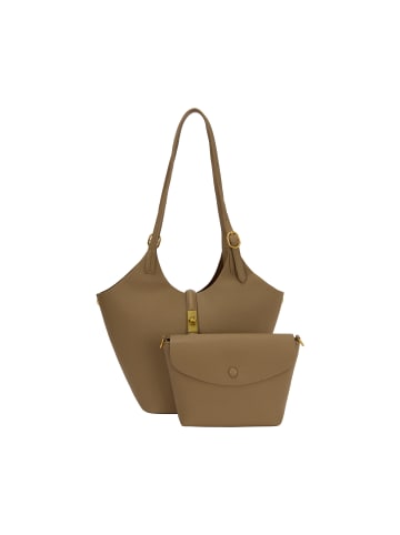 Usha 2-In-1 Tote Bag Set 2-IN-1 Tote Bag Set in Light Khaki