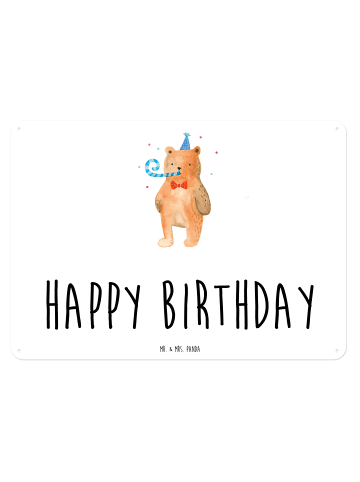 Mr. & Mrs. Panda tafel Bär Geburtstag mit Spruch in Weiß