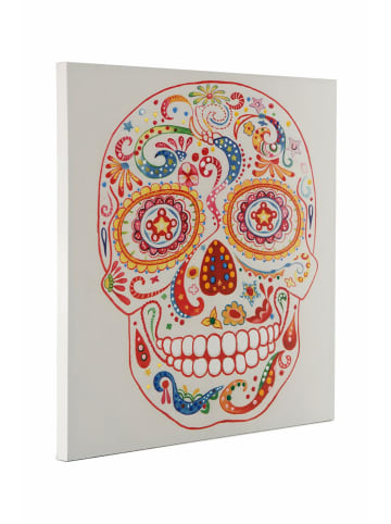 Kayoom Öl-Wandbild Totenkopf 90 x 90 cm in multi