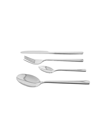Zellerfeld 24-tlg Besteckset aus hochwertigem 18/10-Edelstahl - zeitlose in Silber
