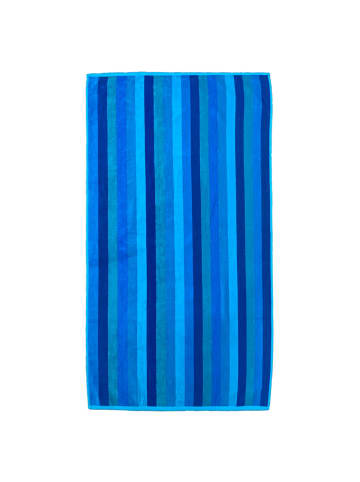 Le Comptoir de la Plage Strandtuch "Blue Stripes" in Blau (L)150 x (B)75 cm 