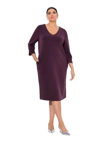 Ulla Popken Kleid in dunkle pflaume