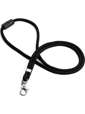 Durable Textilband rPET mit Karabinerhaken schwarz Packung mit 10 Stück