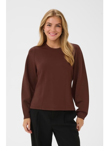 CULTURE Sweatshirt CUira Fitted in Bitter Chocolate