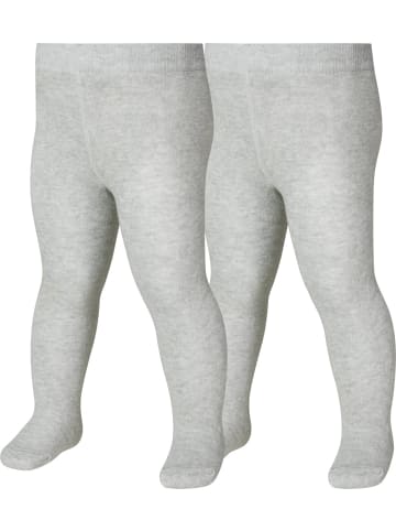 Playshoes Strumpfhose "Strumpfhose uni Doppelpack" in Grau